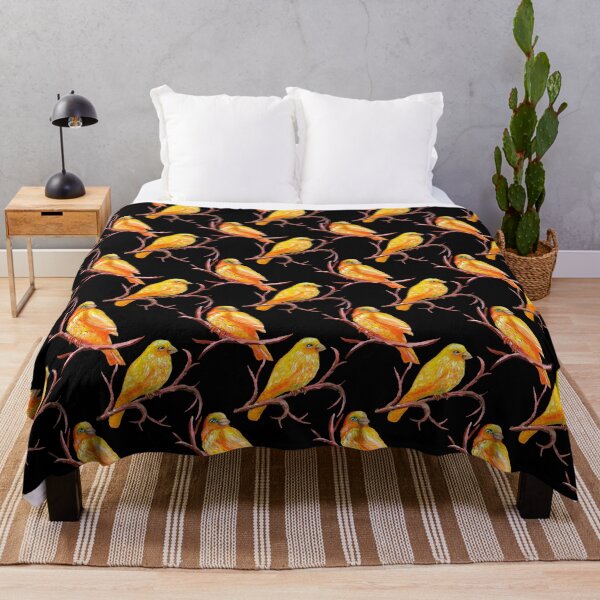 Item preview, Yellow Canary Bird Pattern designed and sold by Ivy Lily Art.