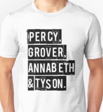 Percy, Grover, Annabeth & Tyson Unisex T-Shirt