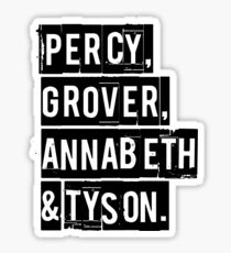 Percy, Grover, Annabeth & Tyson Sticker