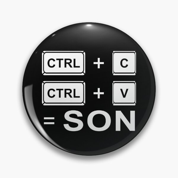Item preview, Copy of Ctrl C Ctrl V son Family Matchin Gift for Computer Geek designed and sold by skulltshirt.