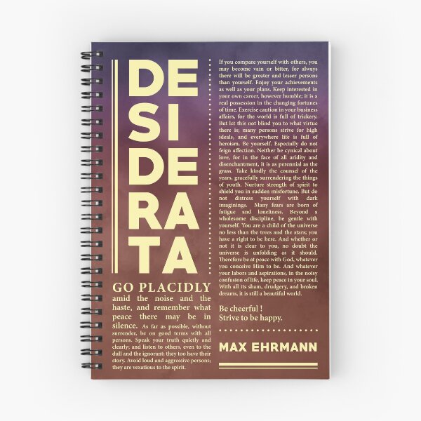 Item preview, Desiderata, Max Ehrmann - Typography Print 33 - Literary Poster designed and sold by Studio Grafiikka.
