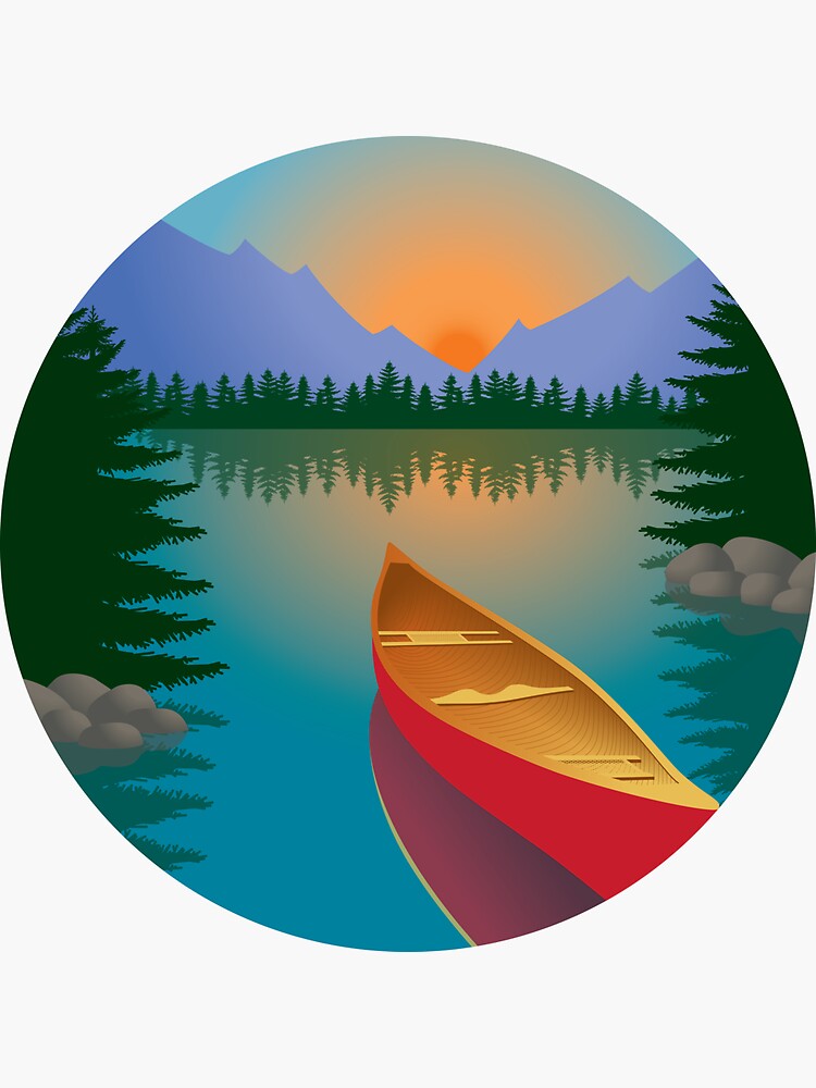 Canoe, Adventure Travel Poster by WildBunch1