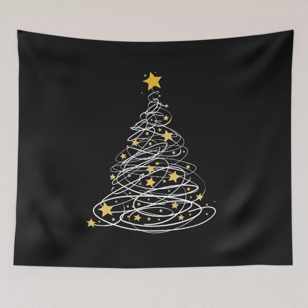 Item preview, Golden Christmas Tree Pen Art Stars Cute Xmas Lover Gift  designed and sold by alenaz.