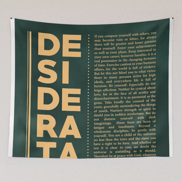 Item preview, Desiderata, Max Ehrmann - Typography Print 34 - Literary Poster designed and sold by Studio Grafiikka.