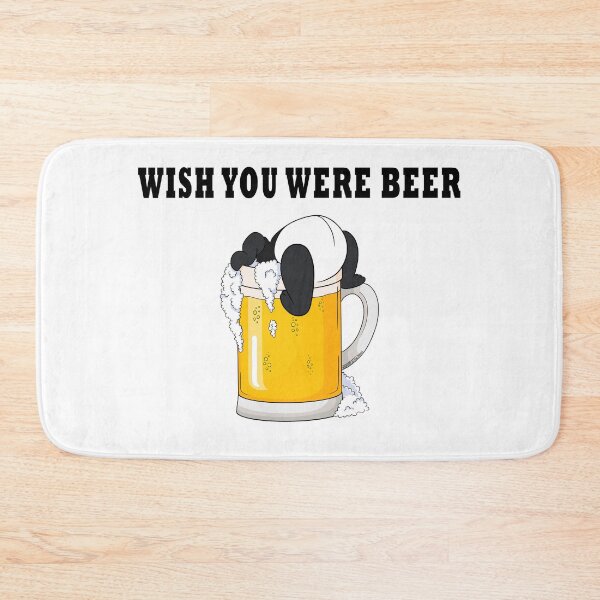 Item preview, Wish You Were Beer - Funny Panda designed and sold by BandOfThePand.
