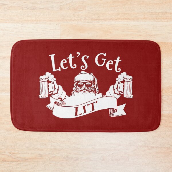 Item preview, Let's Get Lit Funny Santa Beer Drinking Christmas Party Gift for Lover  designed and sold by alenaz.