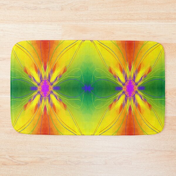 Item preview, Vibrant bright red,yellow and green , psychedelic arte abstracto,abstract art design designed and sold by Adri Barnard.