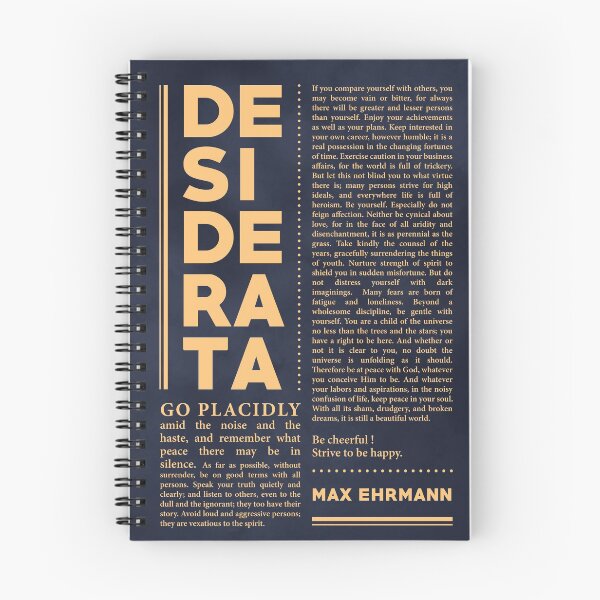 Item preview, Desiderata, Max Ehrmann - Typography Print 35 - Literary Poster designed and sold by Studio Grafiikka.