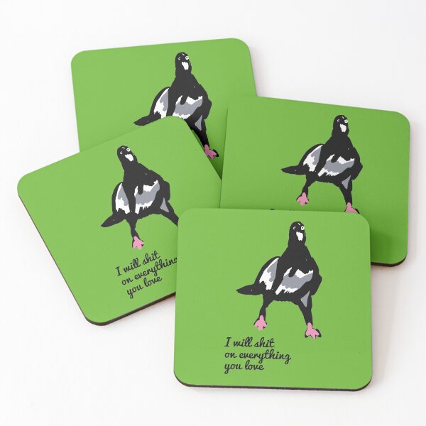 Item preview, Quirky Pigeon I Will Shit On Everything You Love  designed and sold by okpinsArtDesign.