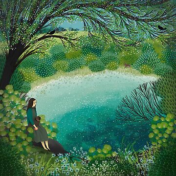 Artwork thumbnail, Pensive at the Pond by JANE NEWLAND
