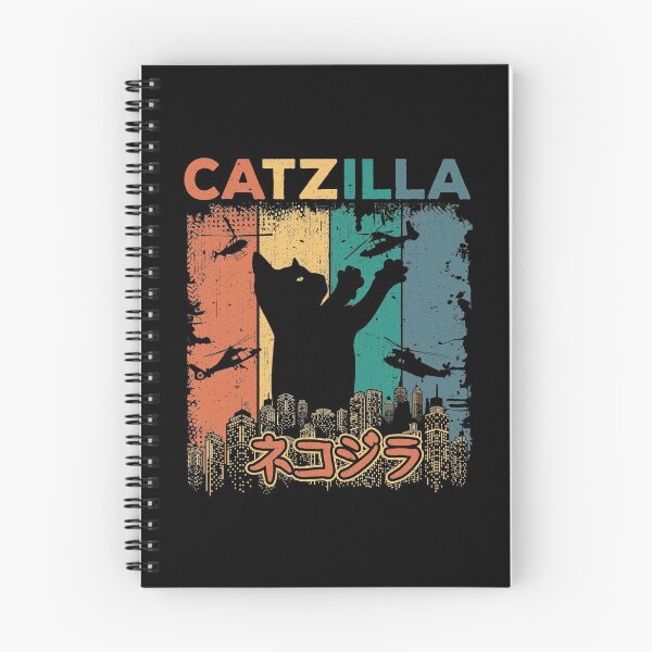 Item preview, Catzilla Japanese Funny Retro Catzilla designed and sold by AmoreRoso.