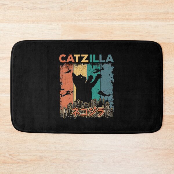 Item preview, Catzilla Japanese Funny Retro Catzilla designed and sold by AmoreRoso.