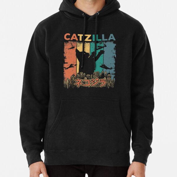 Item preview, Catzilla Japanese Funny Retro Catzilla designed and sold by alwinred.