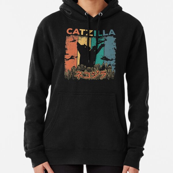 Item preview, Catzilla Japanese Funny Retro Catzilla designed and sold by alwinred.