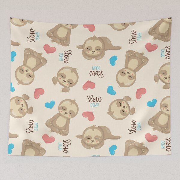 Item preview, Cute Relaxing Sloth Pattern designed and sold by erinnn41.