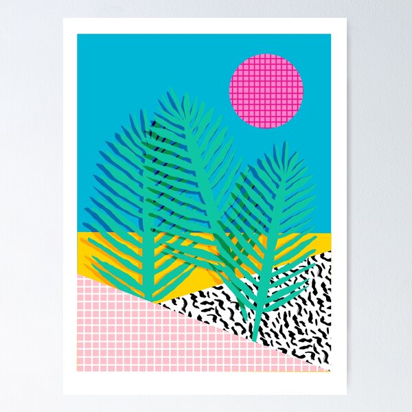 Vista previa del artículo con la obra «Mondo - impresión retro de los años 80 de Memphis impresión de los años 90 millennium gen x generation y dots grid», diseñado y vendido por wackadesigns.