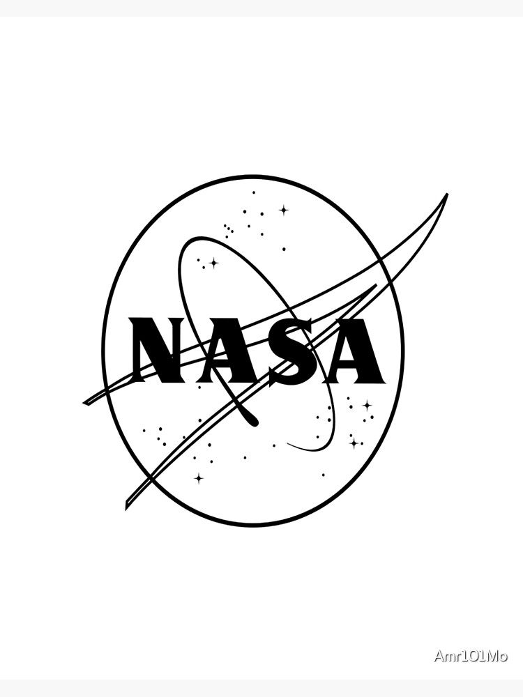 Amazoncom NASA Space Shuttle Sketch Logo TShirt  Clothing Shoes   Jewelry