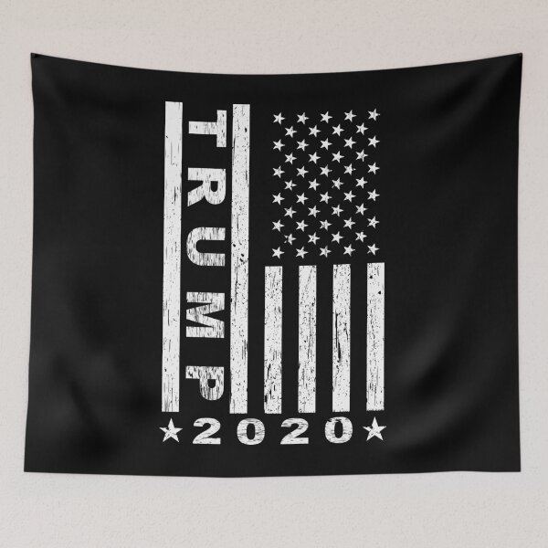 Item preview, Trump 2020 American Flag Vintage support 46th President US designed and sold by skulltshirt.