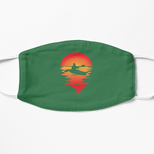 KAJAK CANOE RAFTING PADDLE BOAT KAYAK sunset Mask