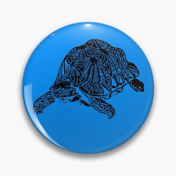 Item preview, Indian Star Tortoise  Black Print  designed and sold by designsasstultd.