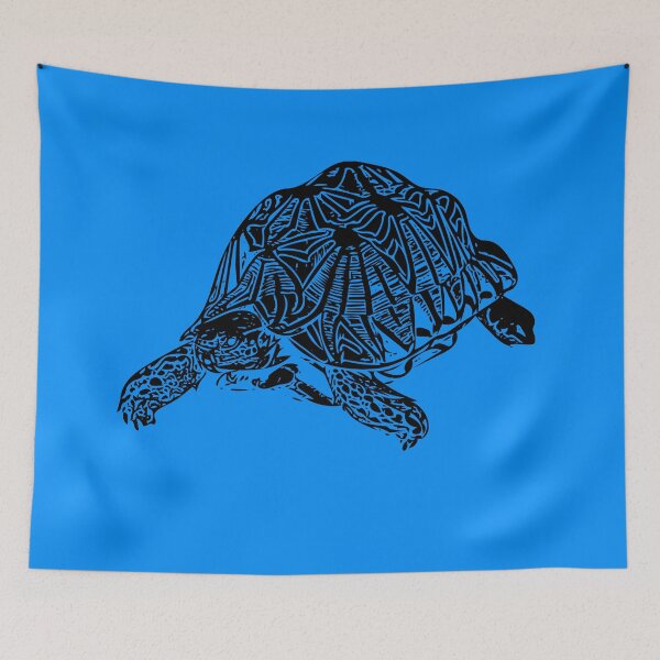 Item preview, Indian Star Tortoise  Black Print  designed and sold by designsasstultd.