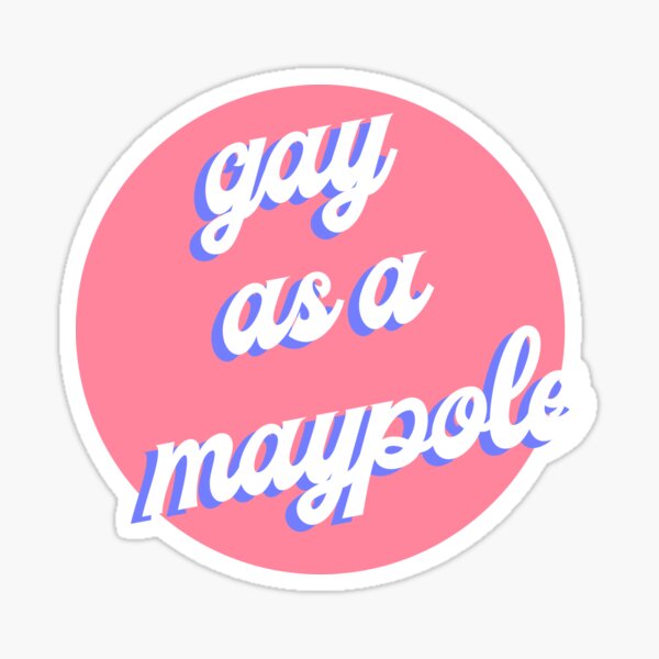 Vista previa del artículo con la obra «"Gay como un palo de mayo" - ROJO, BLANCO Y AZUL REAL», diseñado y vendido por Isabella Zettl.
