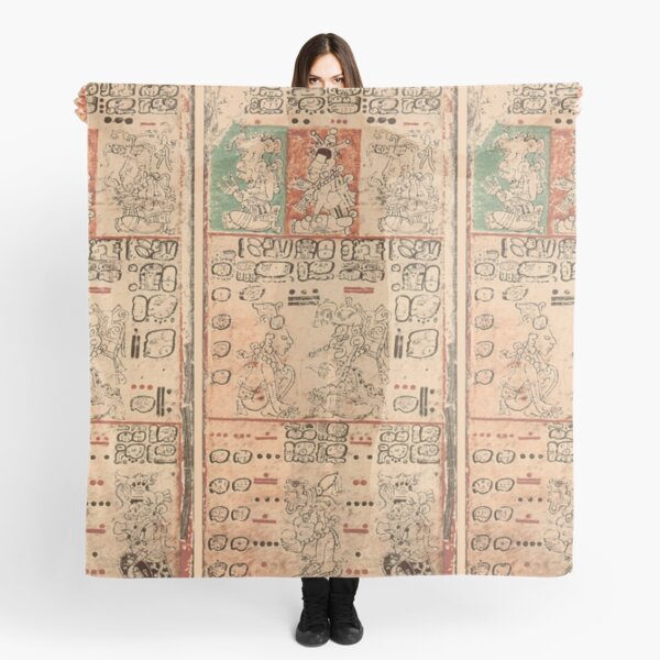 MAYA. MAYAN. Dresden Codex, Circa 11th or 12th century. Scarf