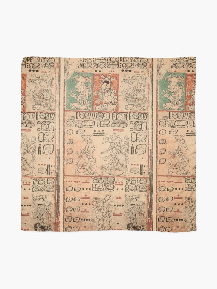 Alternate view of MAYA. MAYAN. Dresden Codex, Circa 11th or 12th century. Scarf