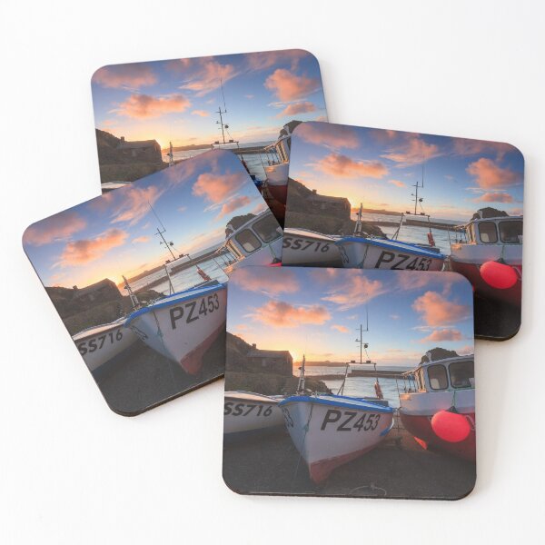 Item preview, Boats at Sunset (Mullion Cove)  designed and sold by bitm2007.