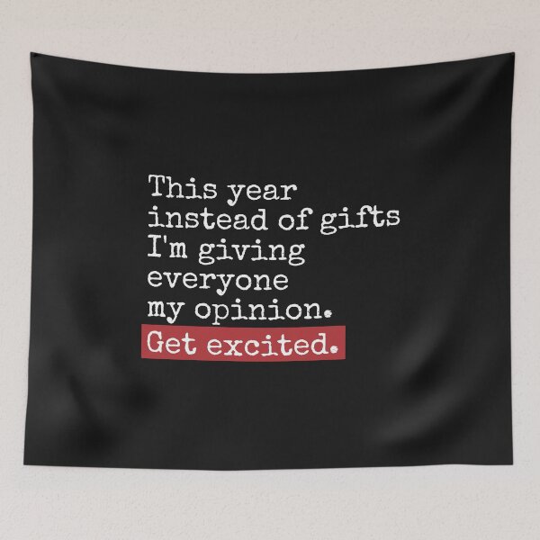 Item preview, This Year Instead Of Gifts I'm Giving Everyone My Opinion Funny Christmas humor saying gift sarcastic  designed and sold by alenaz.