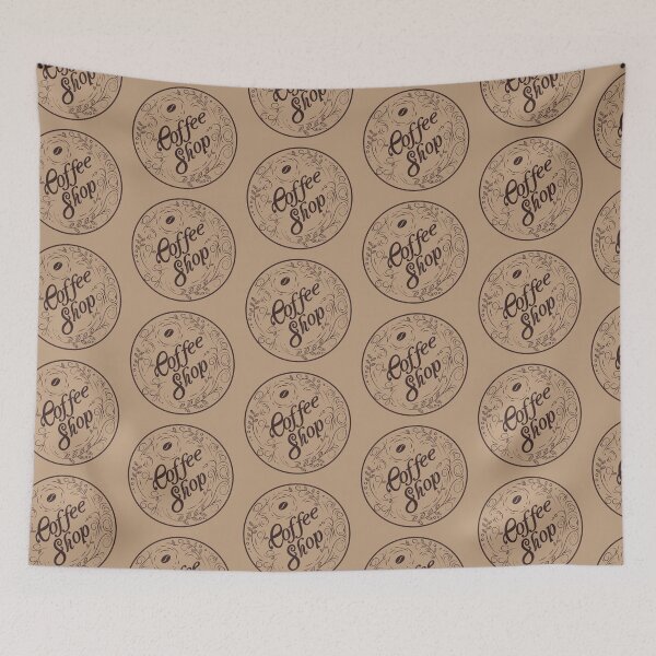 Item preview, Coffee SHOP flower and coffee beans designed and sold by coffeeapparel.