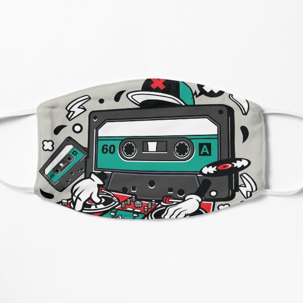 Dj Cassette Old School Masque sans plis