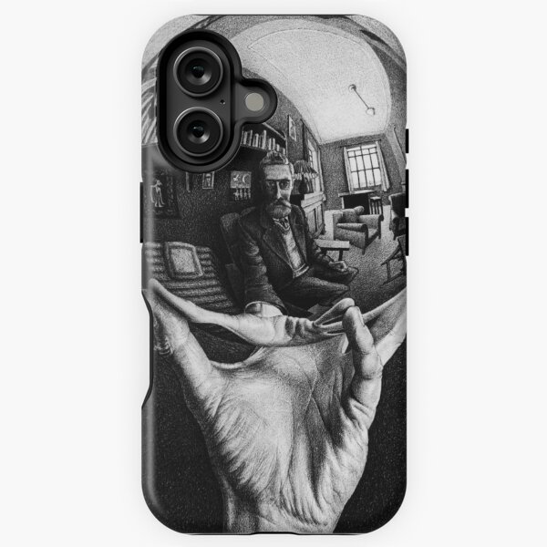 Aperçu de l'œuvre M.C. Escher - Main avec sphère réfléchissante créée et vendue par GammaRay.