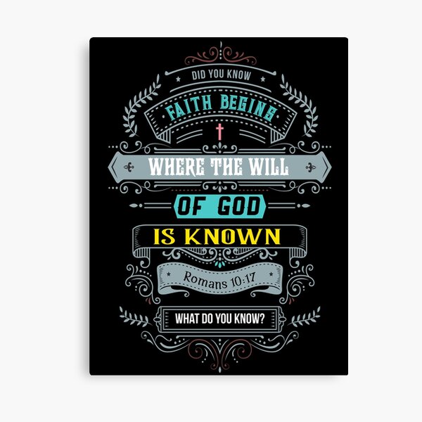 Faith Begins Canvas Print