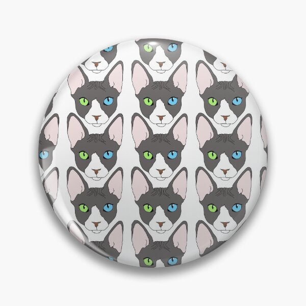 Item preview, Odd Eyed Sphinx Cat Pattern designed and sold by emilydevineart.