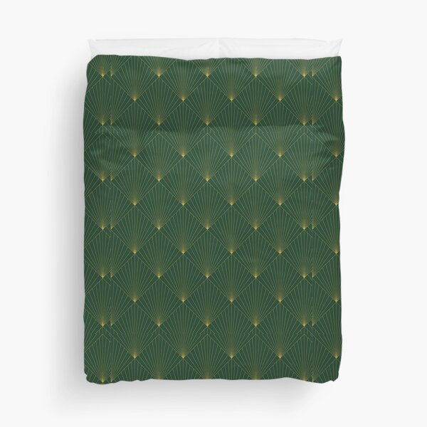 Item preview, Art Deco Green Gold Glamour Pattern designed and sold by Eatmyshirtz.