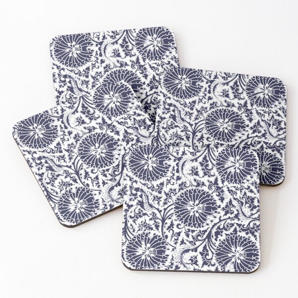 Item preview, Blue and White Floral Design designed and sold by minimalcinema.