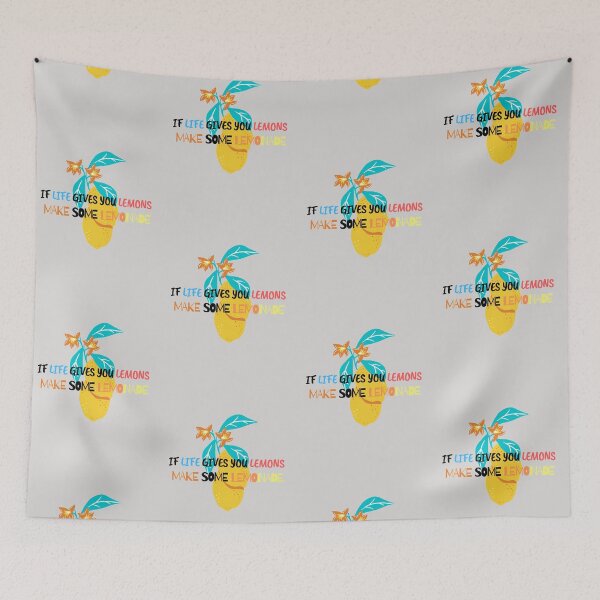 Item preview, LIFE GIVES YOU LEMONS, MAKE SOME LEMONADE FUNNY TEXT MESSAGE designed and sold by corner-shop.