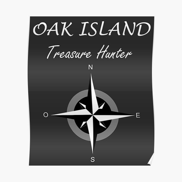 Oak Island Treasure Hunter Knights Templar Mystery Nova Scotia Poster