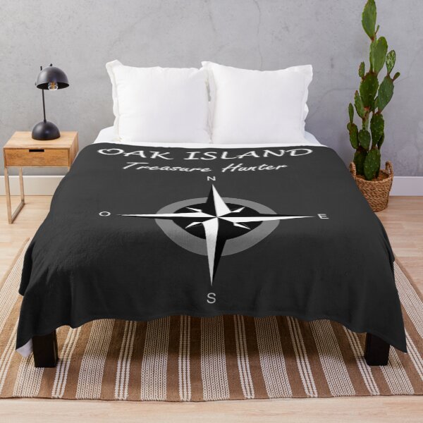 Oak Island Treasure Hunter Knights Templar Mystery Nova Scotia Throw Blanket