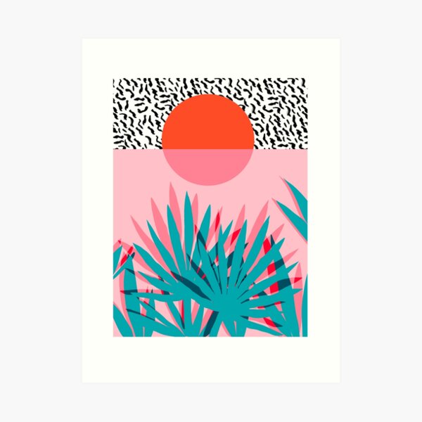 Whoa - palm sunrise southwest california palm beach sun city los angeles hawaii palm springs resort decor Art Print
