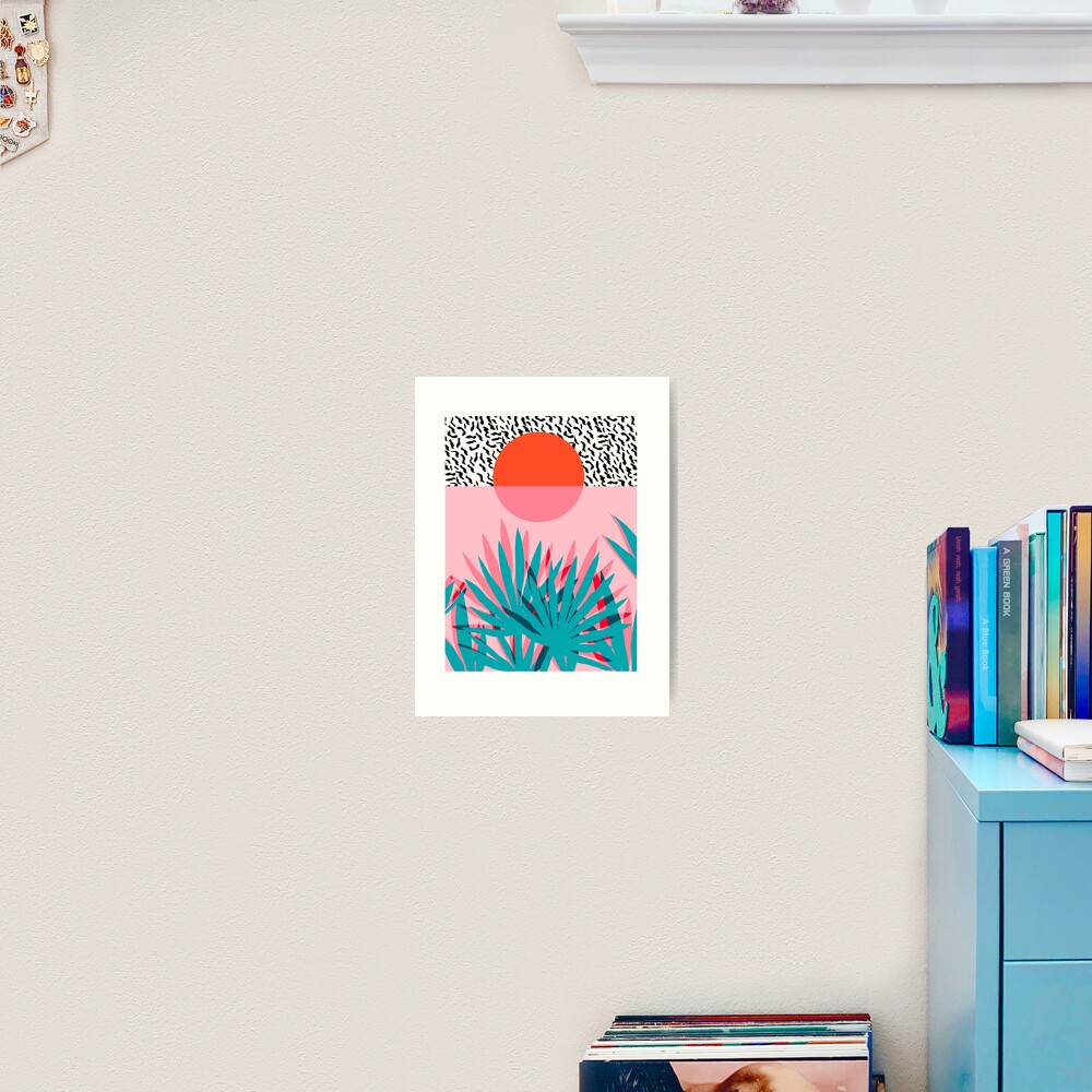 Whoa - palm sunrise southwest california palm beach sun city los angeles hawaii palm springs resort decor Art Print