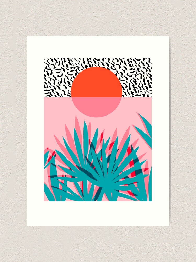 Alternate view of Whoa - palm sunrise southwest california palm beach sun city los angeles hawaii palm springs resort decor Art Print