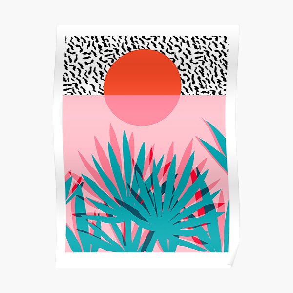Whoa - palm sunrise southwest california palm beach sun city los angeles hawaii palm springs resort decor Poster