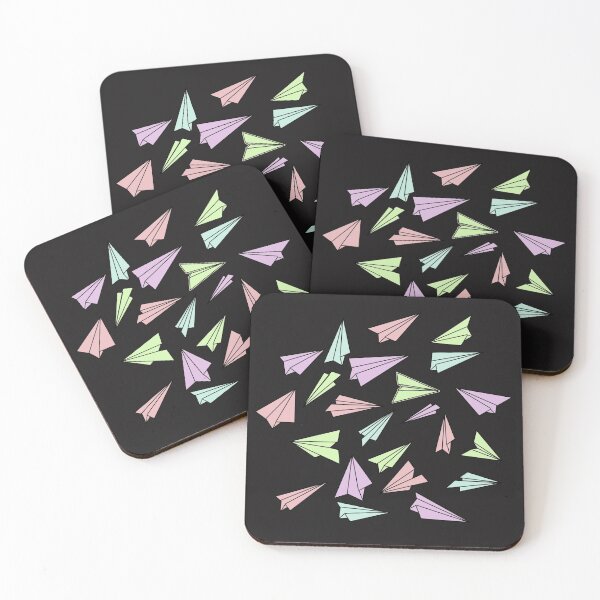 Item preview, Pastel colors doodle of paper planes pattern designed and sold by msro1.