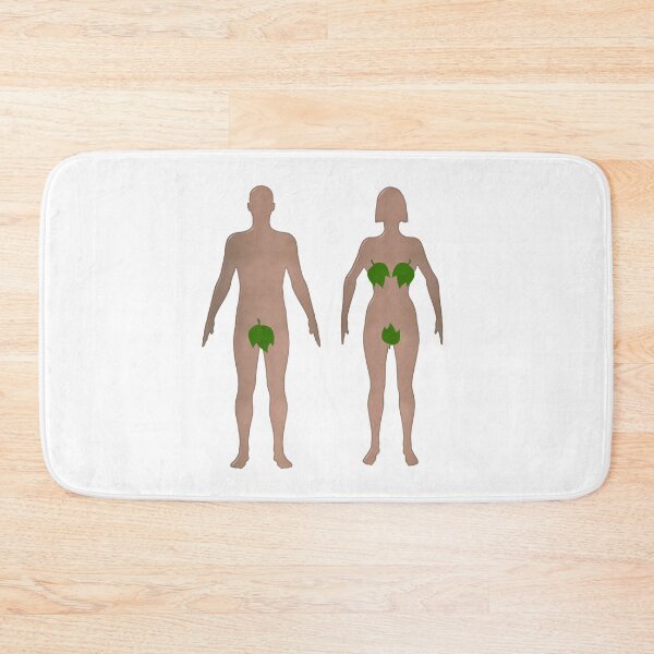 Item preview, Male and Female Realistic Shape Body Toilet Sign With Leaves designed and sold by MarkUK97.