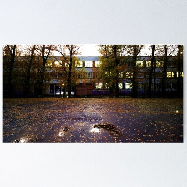Item preview, schoolyard. twilight designed and sold by Nikolay Semyonov.