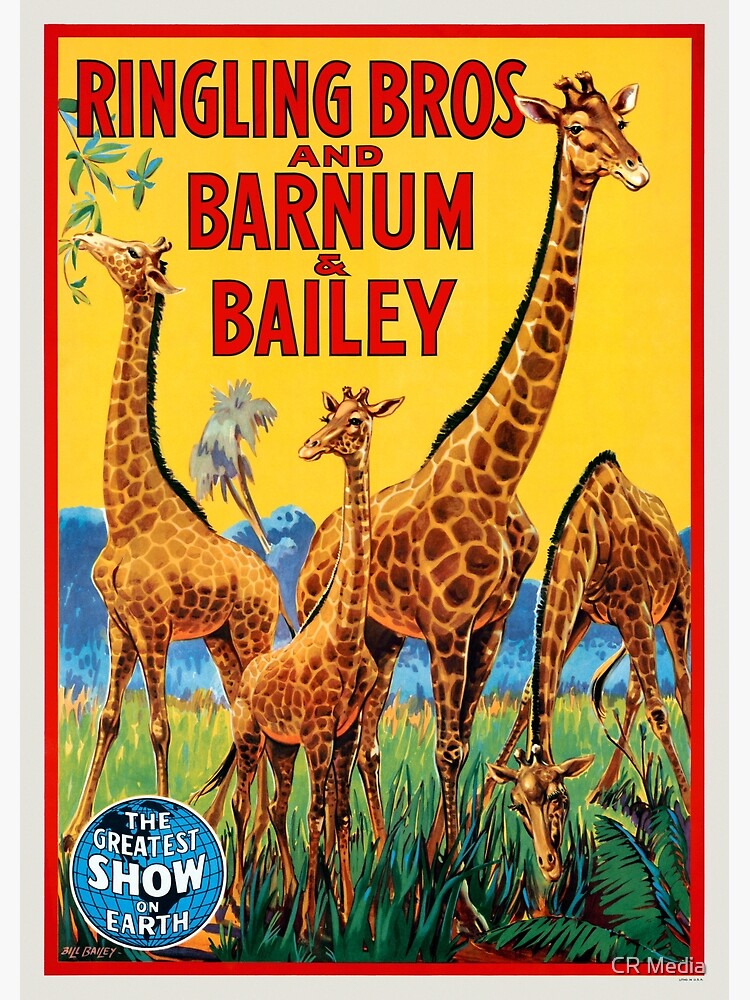 Ringling Bros. and Barnum & Bailey USA Vintage Poster by vintagetreasure