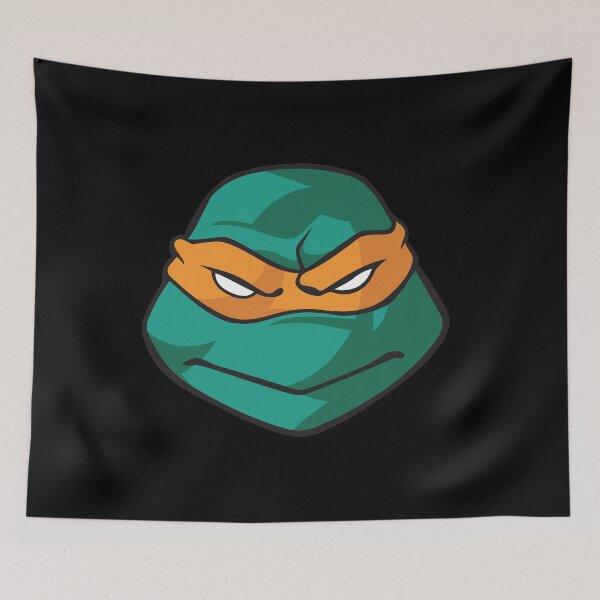 Item preview, TMNT Michelangelo face designed and sold by BlackHoleMedia.