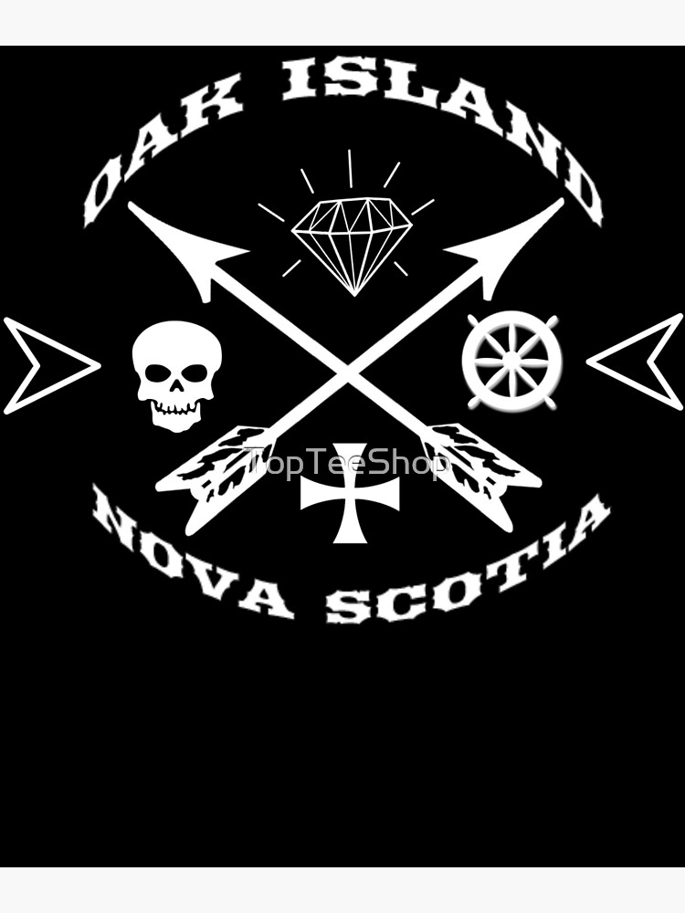 "Oak Island Treasure Hunter Knights Templar Mystery Nova Scotia" Poster